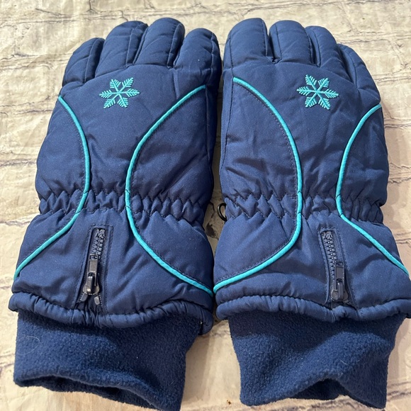 THERMOSOFT INSULATION 40 GRAMS WOMEN’S NAVY BLUE WOMENS WINTER GLOVES SIZE L/XL - Picture 2 of 7